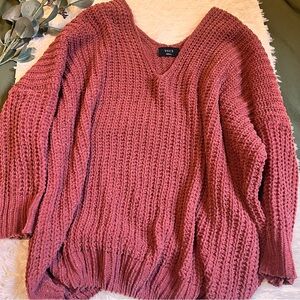 VICI Red oversized sweater